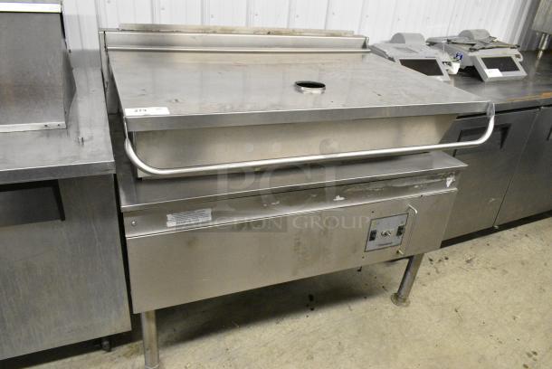Cleveland Stainless Steel Commercial Floor Style Braising Pan. 208-240 Volts, 3 Phase. - Image 1 of 7