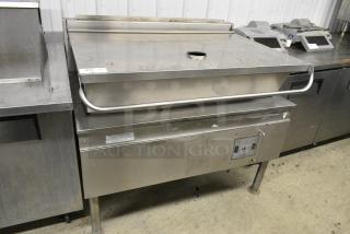 Cleveland Stainless Steel Commercial Floor Style Braising Pan. 208-240 Volts, 3 Phase.