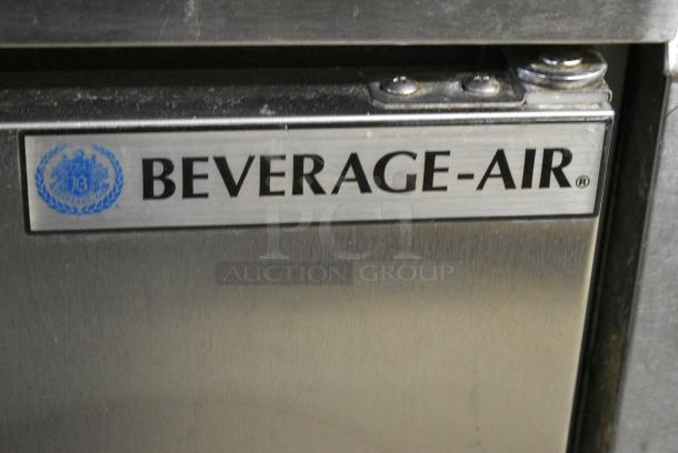 Beverage Air SPE36HC-10 Stainless Steel Commercial Sandwich Salad Prep Table Bain Marie Mega Top on Commercial Casters. 115 Volts, 1 Phase. Tested and Working! - Image 2 of 7