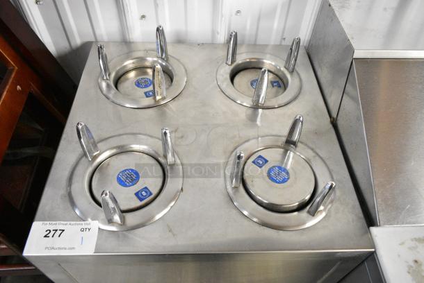 Shelleymatic Stainless Steel Commercial Floor Style 4 Well Plate Return on Commercial Casters. - Image 3 of 5