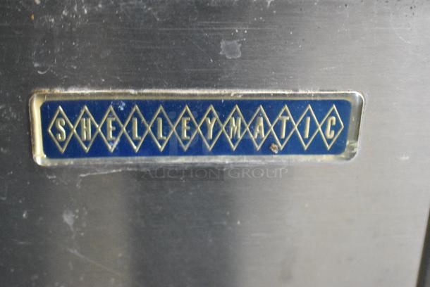 Shelleymatic Stainless Steel Commercial Floor Style 4 Well Plate Return on Commercial Casters. - Image 4 of 5