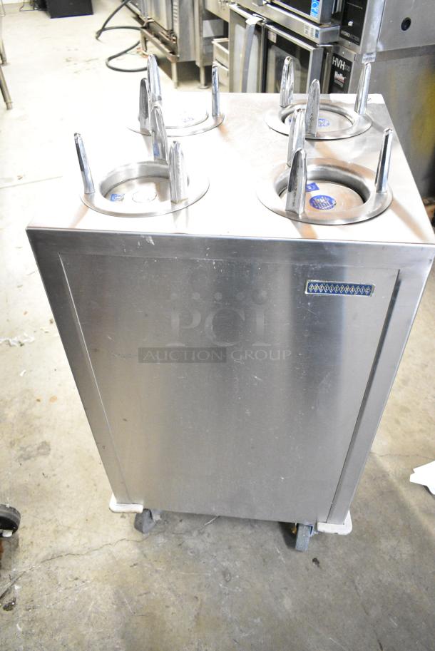 Shelleymatic Stainless Steel Commercial Floor Style 4 Well Plate Return on Commercial Casters. - Image 5 of 5