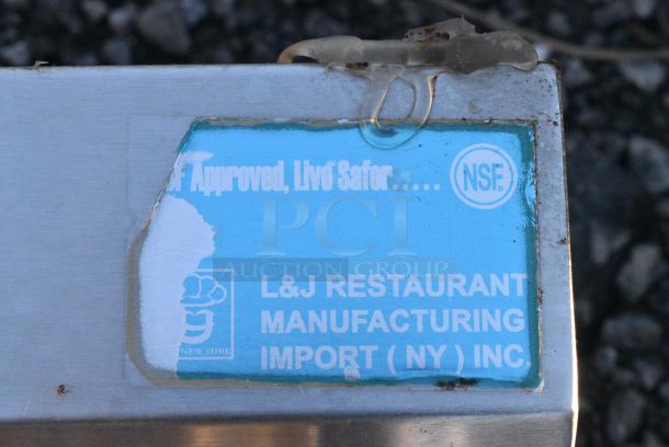 Stainless Steel Single Bay Wall Mount Sink w/ Faucet and Handles. - Image 4 of 4