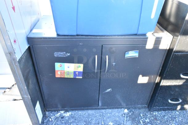 Metal 2 Door Cabinet. - Image 1 of 2