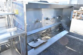 10' CaptiveAire 6024 ND-2 Stainless Steel Commercial Grease Hood.