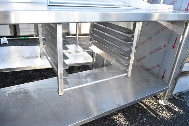 Stainless Steel Commercial Table w/ 2 Tier over Shelf and Under Shelf. - Image 4 of 5
