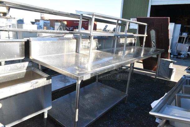 Stainless Steel Commercial Table w/ 2 Tier over Shelf and Under Shelf. - Image 1 of 6
