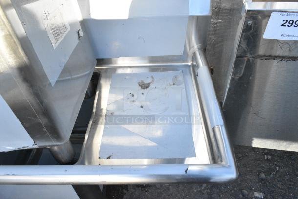 BRAND NEW SCRATCH AND DENT! Regency 600S3141414C Stainless Steel L Shaped 3 Bay Sink w/ Dual Drain Boards. No Legs. Bays 14x14x14. Drain Boards 12x15 - Image 4 of 5
