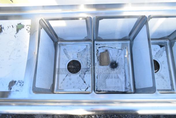 BRAND NEW SCRATCH AND DENT! Steelton 522CS31014LR Stainless Steel 3 Bay Sink w/ Dual Drain Boards. No Legs. Bays 10x14x12. Drain Boards 10x16 - Image 3 of 5