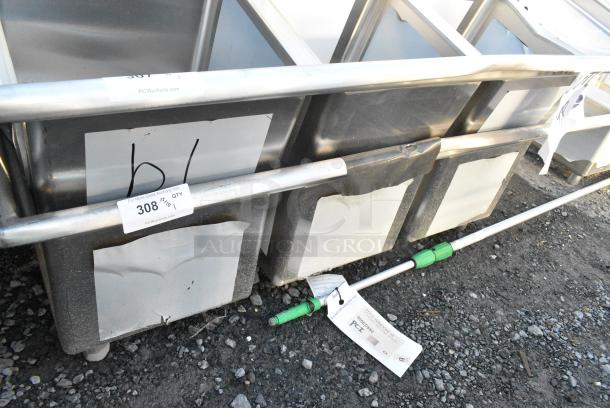 BRAND NEW SCRATCH AND DENT! Regency 600S3151515R Stainless Steel 3 Bay Sink w/ Right Side Drain Board. No Legs. Bays 15x15x12. Drain Boards 12x15 - Image 2 of 3