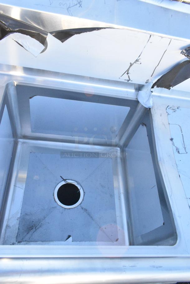 BRAND NEW SCRATCH AND DENT! Regency 600S21717218 Stainless Steel 3 Bay Sink w/ Dual Drain Boards. No Legs. - Image 4 of 6