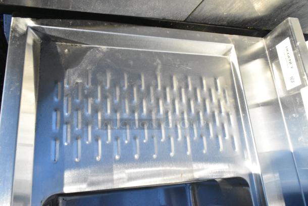 BRAND NEW SCRATCH AND DENT! Regency 600B22136L9 Stainless Steel 2 Bay Back Bar Sink w/ Left Side Drain Board. - Image 3 of 4