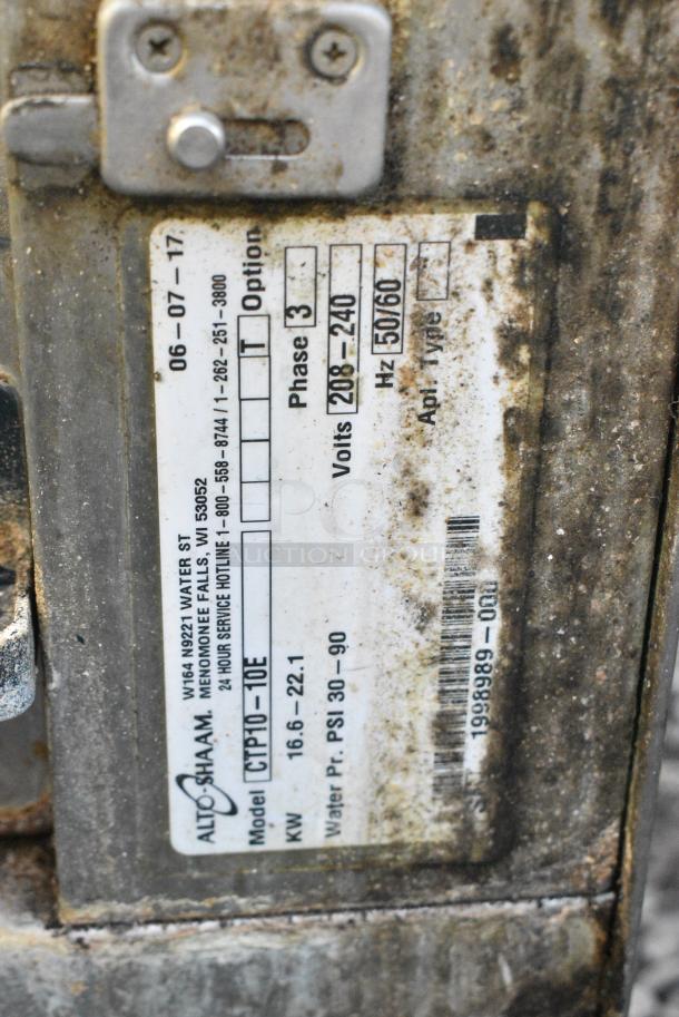 2017 Alto Shaam CTP10-10E Stainless Steel Commercial Electric Powered Combi Convection Oven. 208-240 Volts, 3 Phase . - Image 6 of 6