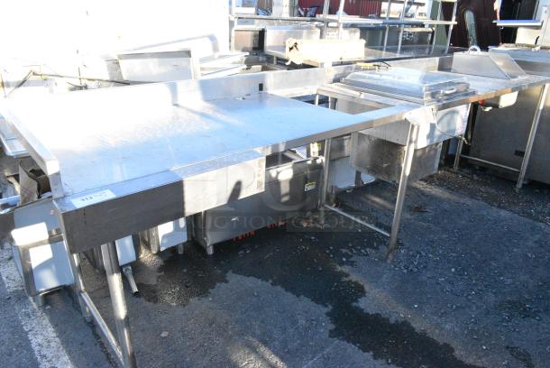 Stainless Steel Commercial Table w/ Silver King Drop In, Sink and Cut Out. - Image 1 of 8