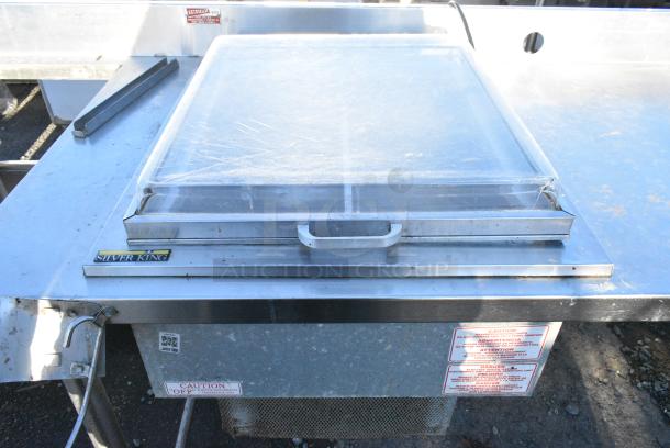 Stainless Steel Commercial Table w/ Silver King Drop In, Sink and Cut Out. - Image 3 of 8