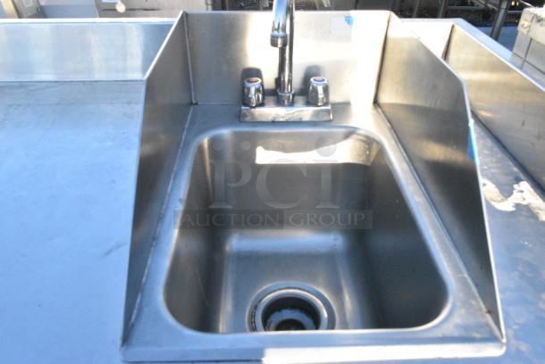 Stainless Steel Commercial Table w/ Silver King Drop In, Sink and Cut Out. - Image 6 of 8