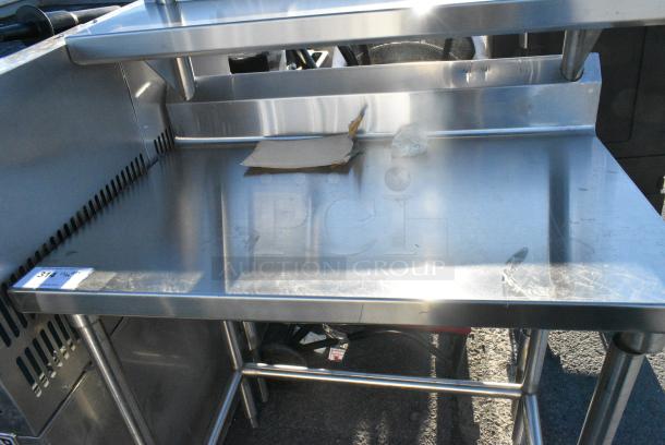 Stainless Steel Commercial Table w/ 2 Tier Over Shelf. - Image 2 of 4