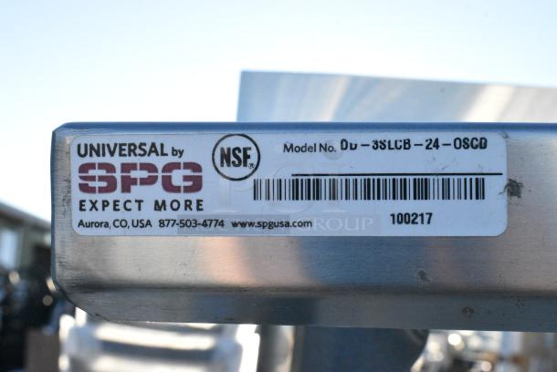 Stainless Steel Commercial Table w/ 2 Tier Over Shelf. - Image 4 of 4