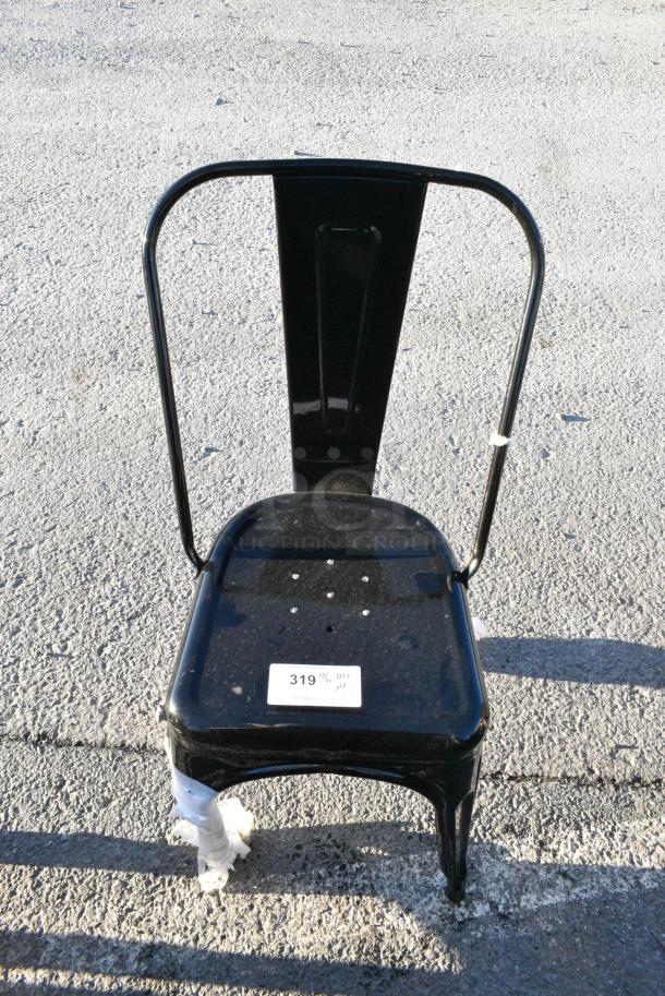 4 BRAND NEW SCRATCH AND DENT! Black Metal Tolix Style Dining Height Chair. 4 Times Your Bid! - Image 2 of 2