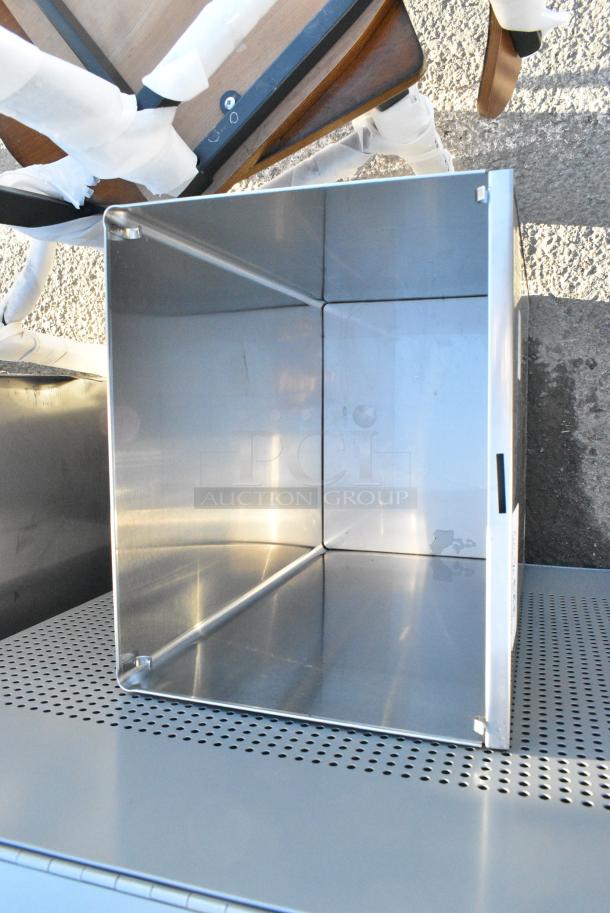 Gray Metal Trash Can Shell. - Image 2 of 2