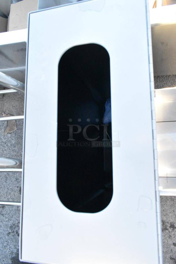 Gray Metal Trash Can Shell. - Image 2 of 2