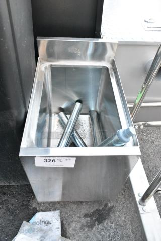 Stainless Steel Single Bay Ice Bin.