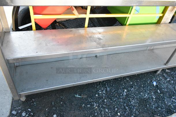 Stainless Steel Counter w/ 2 Under Shelves. - Image 2 of 4