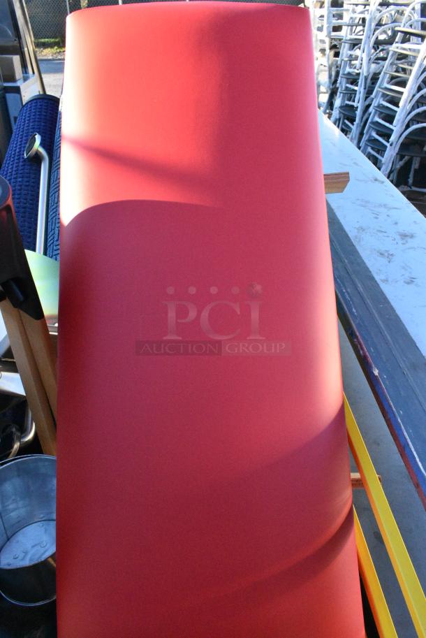 BRAND NEW SCRATCH AND DENT! Gorilla Carts Yellow Metal Cart w/ BRAND NEW SCRATCH AND DENT! Contents Including Rugs and Cushion. - Image 3 of 8