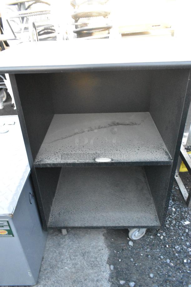 Counter w/ 2 Under Shelves on Commercial Casters. - Image 2 of 4