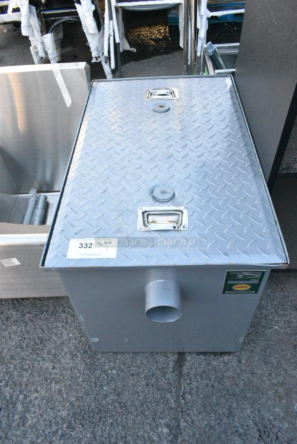 BRAND NEW SCRATCH AND DENT! Regency 600FT35 Metal Commercial Grease Trap. - Image 1 of 4