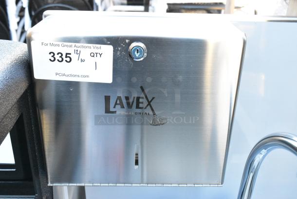 BRAND NEW SCRATCH AND DENT! Regency 600PHS24HC Stainless Steel Space Saver Single Bowl Hot and Cold Portable Hand Sink Cart on Commercial Casters. - Image 4 of 8