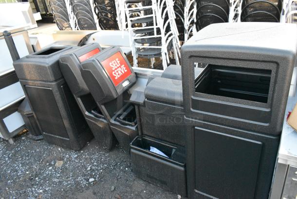 7 Various Items Including 2 Trash Can Shells, 2 Window Washer Fluid Stations, Smokers Outpost. 7 Times Your Bid! - Image 1 of 6