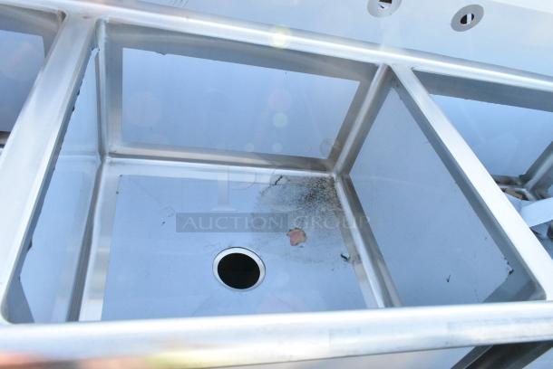 BRAND NEW SCRATCH AND DENT! Regency 600S32424 Stainless Steel 3 Bay Sink. No Legs. - Image 3 of 5