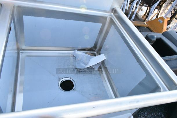 BRAND NEW SCRATCH AND DENT! Regency 600S32424 Stainless Steel 3 Bay Sink. No Legs. - Image 4 of 5