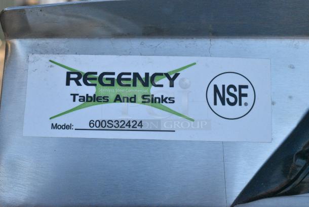 BRAND NEW SCRATCH AND DENT! Regency 600S32424 Stainless Steel 3 Bay Sink. No Legs. - Image 5 of 5