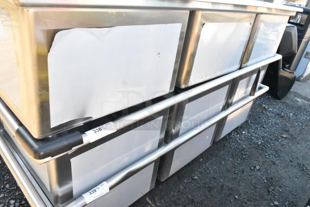 BRAND NEW SCRATCH AND DENT! Regency 600S32323 Stainless Steel 3 Bay Sink. No Legs. - Image 2 of 3