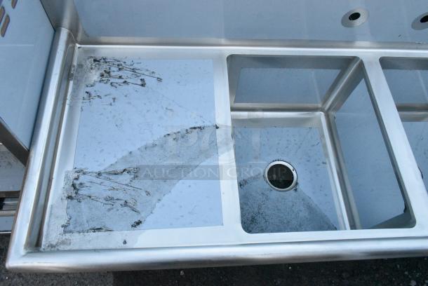 BRAND NEW SCRATCH AND DENT! Regency 600S21620218 Stainless Steel 2 Bay Sink w/ Dual Drain Boards. No Legs. - Image 2 of 4