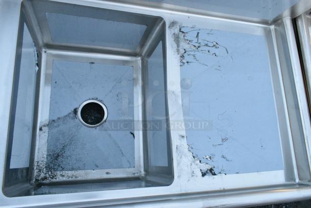 BRAND NEW SCRATCH AND DENT! Regency 600S21620218 Stainless Steel 2 Bay Sink w/ Dual Drain Boards. No Legs. - Image 3 of 4