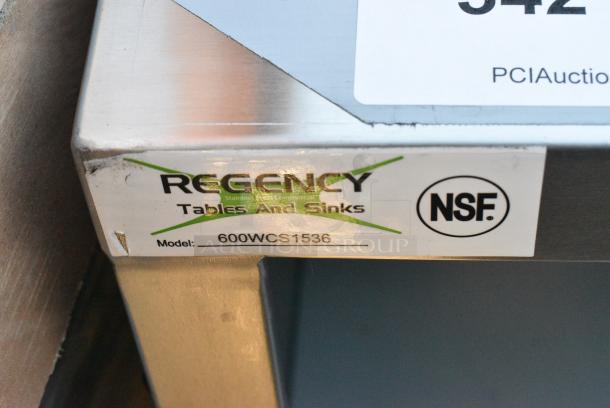 BRAND NEW SCRATCH AND DENT! Regency 600WCS1536 Stainless Steel Cabinet. - Image 4 of 4
