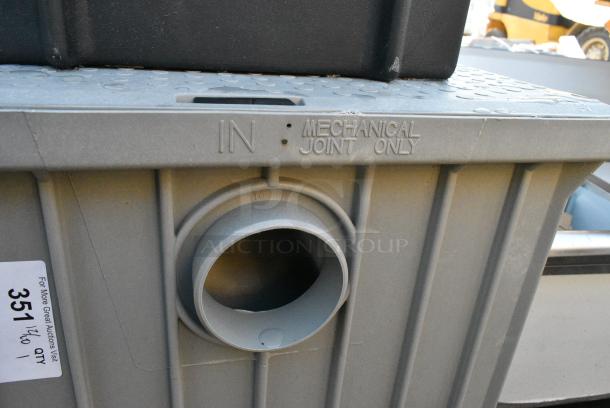 BRAND NEW SCRATCH AND DENT! Canplas 3950A04 Metal Commercial Grease Trap. - Image 2 of 3