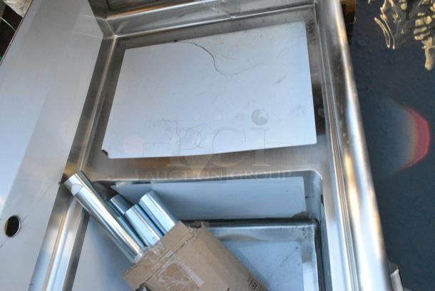 BRAND NEW SCRATCH AND DENT! Steelton 522CS11818R Stainless Steel Single Bay Sink w/ Right Side Drain Board. - Image 2 of 4
