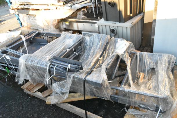 BRAND NEW SCRATCH AND DENT! Ballymore Gray Metal Ladder Stair - Image 1 of 5