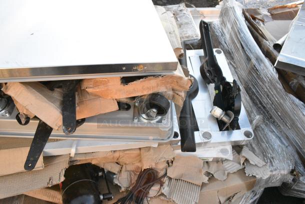 14 BRAND NEW SCRATCH AND DENT! Items Including Table Leg Pieces, Door, 910CACU24WO Fan. 14 Times Your Bid! - Image 3 of 8