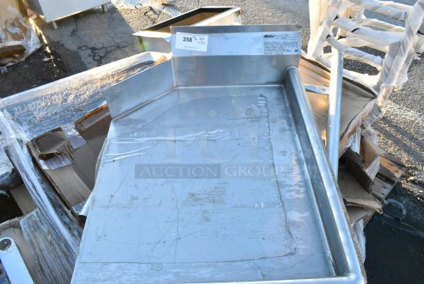 7 Items Including Left Side Clean Side Dishwasher Table, Regency 460SS2436 Spec Line 24" x 36" NSF Stainless Steel Solid Shelf, 76A9134001EC020 American Standard 9134001EC.020 Decorum 21" x 20 1/4" White Vitreous China Single Bowl Wall-Mount Lavatory with EverClean and Center Hole, Mezzo 9960.904.020 Lavatory Sink, Mezzo 9960.803.020 Semi-Countertop Sink. 7 Times Your Bid! - Image 2 of 7