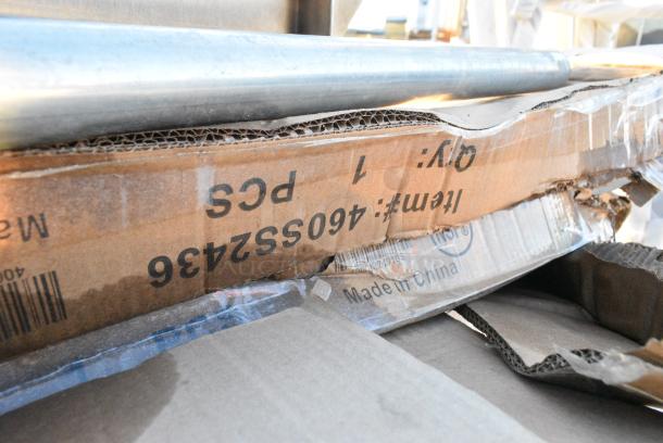 7 Items Including Left Side Clean Side Dishwasher Table, Regency 460SS2436 Spec Line 24" x 36" NSF Stainless Steel Solid Shelf, 76A9134001EC020 American Standard 9134001EC.020 Decorum 21" x 20 1/4" White Vitreous China Single Bowl Wall-Mount Lavatory with EverClean and Center Hole, Mezzo 9960.904.020 Lavatory Sink, Mezzo 9960.803.020 Semi-Countertop Sink. 7 Times Your Bid! - Image 4 of 7