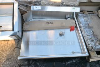 Regency 600CDT36R Stainless Steel Commercial Right Side Clean Side Dishwasher Table.