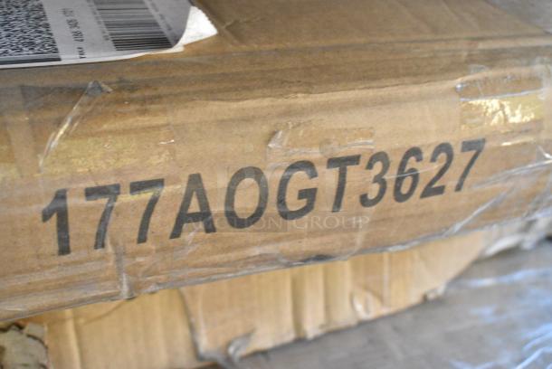 10 BRAND NEW SCRATCH AND DENT! Items Including Regency 460SS2442 Spec Line 24" x 42" NSF Stainless Steel Solid Shelf, Regency 600ES3030GK 30" x 30" 16 Gauge Stainless Steel Equipment Stand with Galvanized Undershelf and Casters, 177AOGT3627 35 7/8" x 27" x 4" Add-On 6 Burner Griddle Top, Regency 600T2484G 24" x 84" 18-Gauge 304 Stainless Steel Commercial Work Table with Galvanized Legs and Undershelf. 10 Times Your Bid! - Image 5 of 6