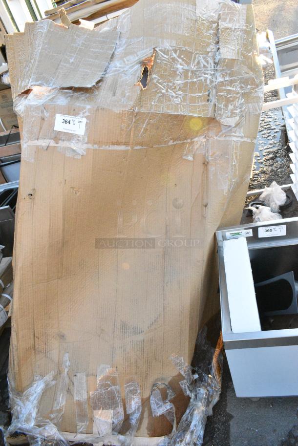 BRAND NEW SCRATCH AND DENT! Casualine QCF 274HKCARTLCK Lavex Hotel / Housekeeping Cart - Large Locking Three Shelf. May Be Missing Pieces. - Image 1 of 4