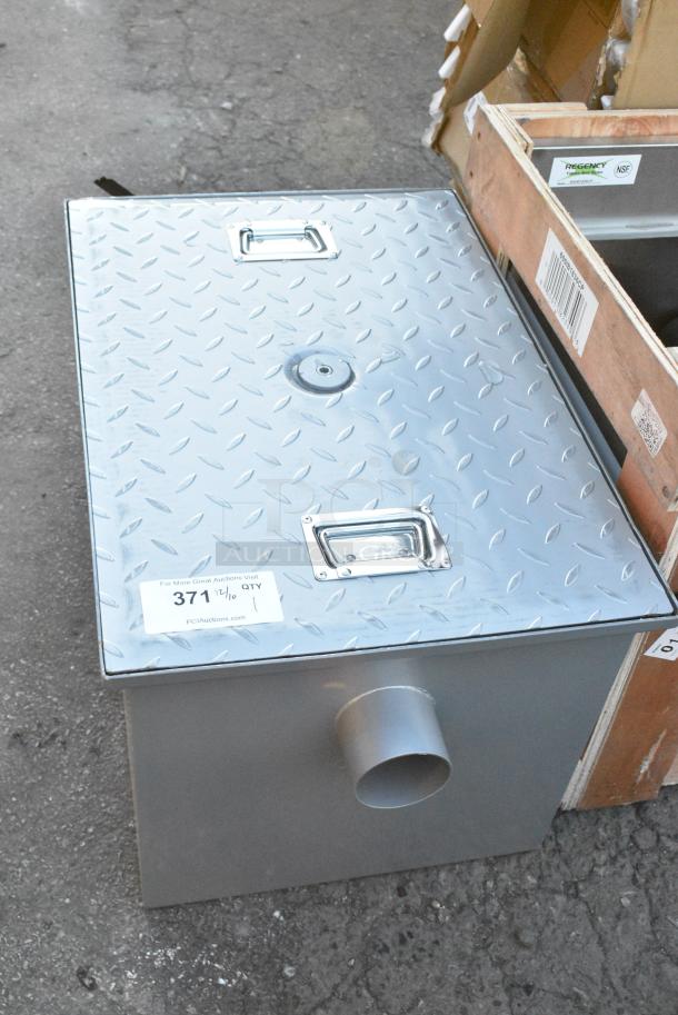 BRAND NEW SCRATCH AND DENT! Regency 600GT20 Metal Commercial Grease Trap. - Image 1 of 4