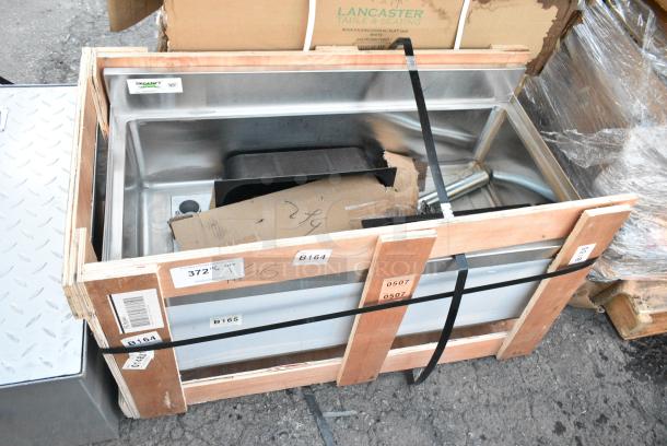 BRAND NEW SCRATCH AND DENT! Regency 600IB1836CP Stainless Steel Ice Bin w/ Cold Plate. - Image 1 of 5